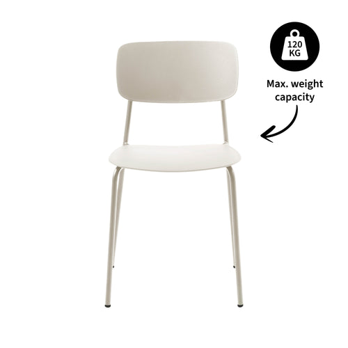 Kick eetkamerstoel Lio - Ivoor