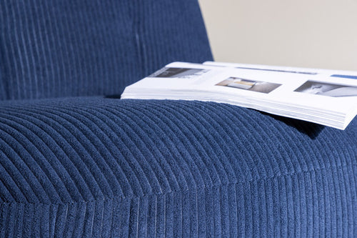 BRAM Fauteuil Sikke - Blauw Ribstof - vtwonen shop