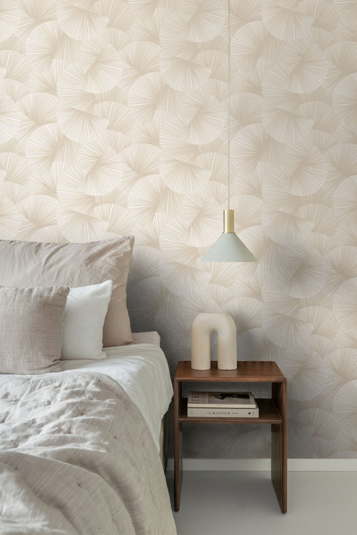 Origin Wallcoverings behang grafisch 3D motief beige - 0.53 x 10.05 m - 348041
