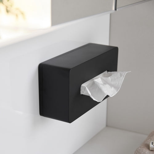 Yamazaki Zelfklevende Tissuebox - Tower - Zwart - vtwonen shop
