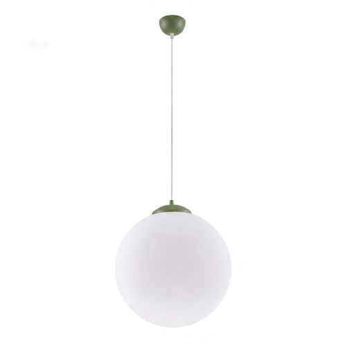 Sollux Lighting Hanglamp UGO 40 olijfgroen - 40x40x130cm