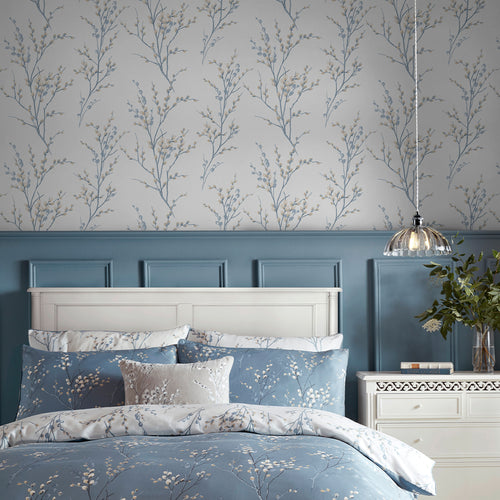 Laura Ashley Vliesbehang - Pussy Willow Seaspray