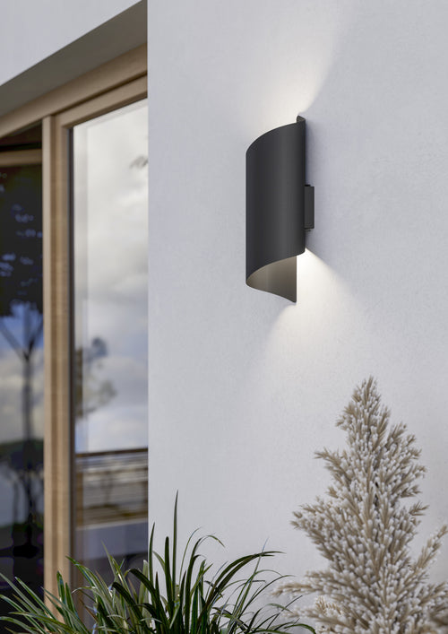 EGLO Wandlamp buiten Montarello - LED - Zwart