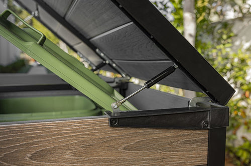 Keter Hide Away Containerberging - 2x 240L - Ashwood - vtwonen shop