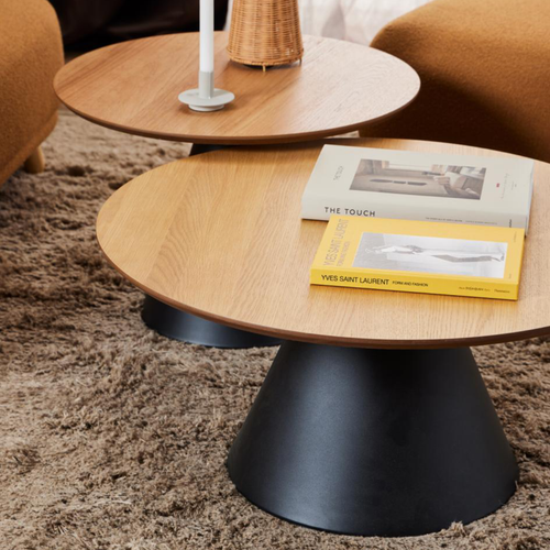 Rebellenclub Salontafel Leeds - ø85 cm - Eiken - vtwonen shop