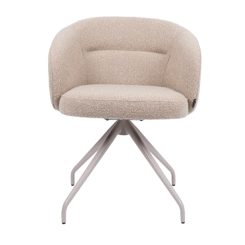 HelloChair eetkamerstoel HC06 Suskin - spinpoot beige - cloud beige - vtwonen shop