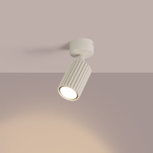 Sollux Lighting Plafondlamp KARBON 1 beige - 7x7x18cm