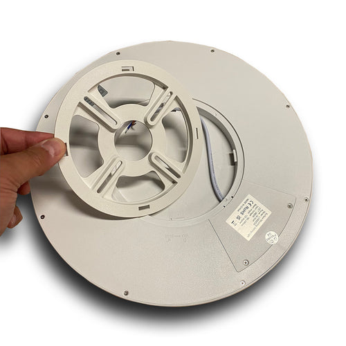 Highlight plafondlamp Piatto - 1 lichts - 23.5  x 2.5   cm - wit