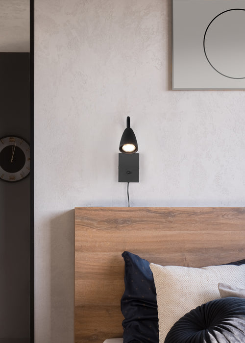 Trio Wanda Wandlamp - GU10 - Zwart