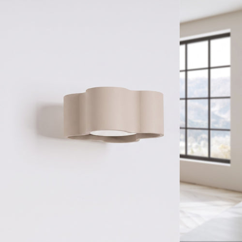 Sollux Lighting Wandlamp OVIO taupe Gx53 - 12x14,5x6cm
