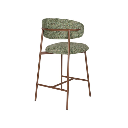 Housecraft Living Claes Barkrukken rugleuning 65 cm Groen - Set van 2