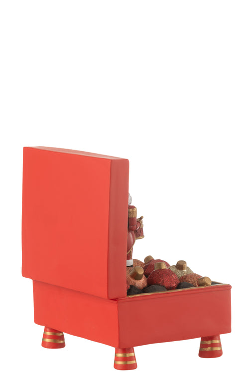 J-Line decoratie Muziekdoos Notenkraker - polyresin - mix