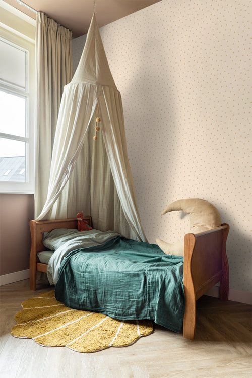 ESTAhome behang stippen beige - 53 cm x 10.05 m - 139722 - vtwonen shop