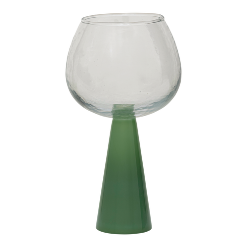 Urban Nature Culture spritz cocktail glass set van 2 - Jade Green - in cadeauverpakking - Ø 10.5x19cm