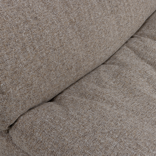 WOOOD 3-zits bank Baggy - Geweven Stof - Bruin Melange - 81x309x101