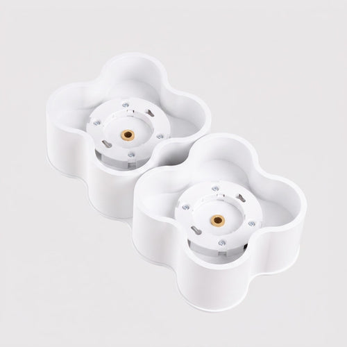 Sollux Lighting Plafondlamp OVIO 2 wit Gx53 - 24,5x12x8cm