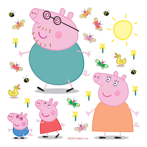 Sanders & Sanders muursticker Peppa Pig multicolor - 30 x 30 cm - 601337