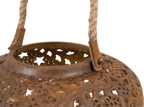 Lesli Living lantaarn Wave - zwart - Ø30x18cm