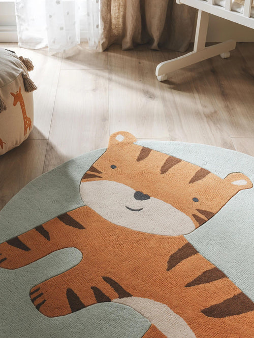 benuta kindervloerkleed Savannah - veelkleurig - 115x120 cm