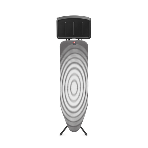 Brabantia Strijkplank B, 124x38 cm, solide stoomunithouder - Titan Oval