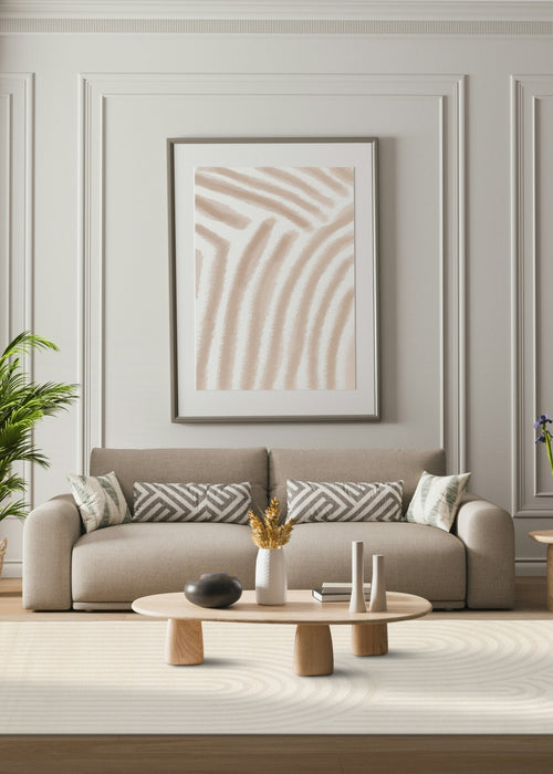 AFK Living vloerkleed Arcade - zeer zacht - beige - 120 x 170 cm