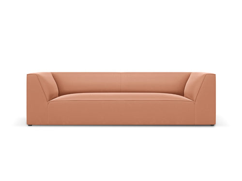 Micadoni Bank Ruby 3-zits, flueel, roze - 93x232x69cm