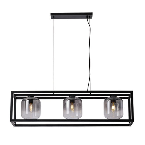 Freelight hanglamp Dentro - 3 lichts - 110x 130 cm - zwart rook - vtwonen shop