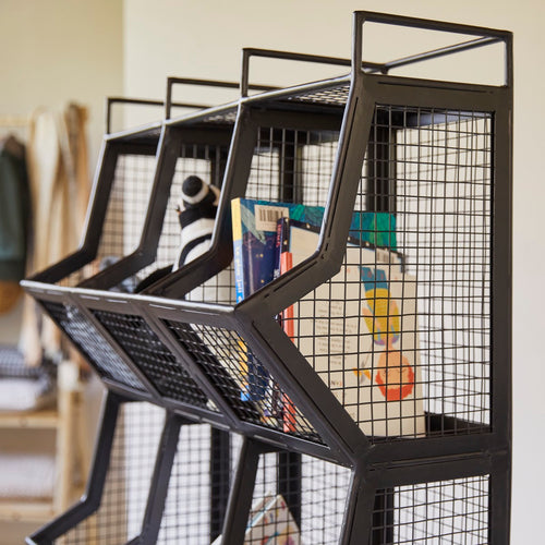 Tikamoon Metalen stelling met vakken voor kinderkamer - Zwart