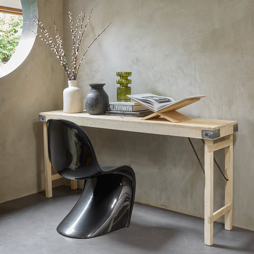Raw materials inklapbare tafel Limewash - naturel - 170x40x76 cm cm