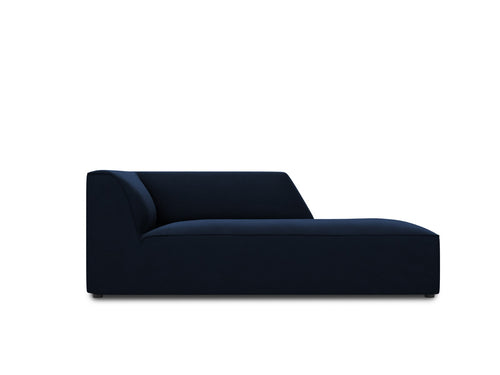 Micadoni rechter chaise longue Ruby flueel, koningsblauw - 180x93x69cm