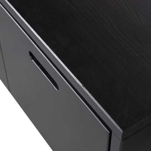 WOOOD kistbank met lades Silke - Grenen - Diepzwart - 36x120x50 - vtwonen shop