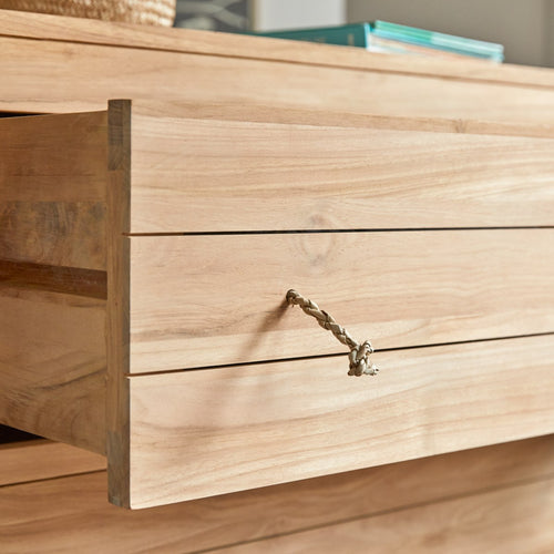 Tikamoon Kindercommode van massief teakhout - Naturel - vtwonen shop