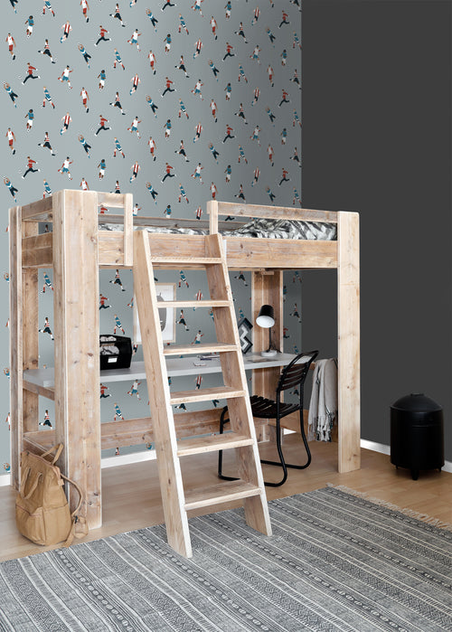 ESTAhome behang voetbalspelers lichtblauw - 50 x 900 cm - 131555 - vtwonen shop