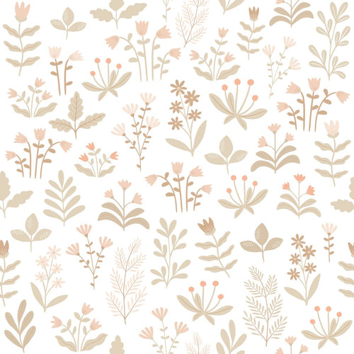 ESTAhome behang veldbloemen beige - 50 x 900 cm - 131092 - vtwonen shop