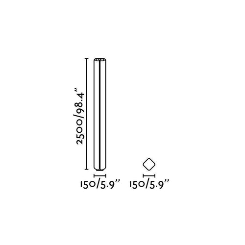 Faro Bu-Oh - LED Buitenlamp Paal 4 Lichten Donkergrijs IP65