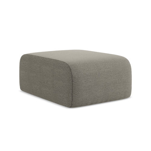LaMiaSofa Poef Cervo - bouclé - grijs - 72x94x42