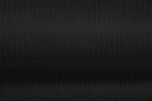Cosmopolitan Design Bank Arendal 2-zits, chenille met ribbeleffect zwart - 102x180x70cm