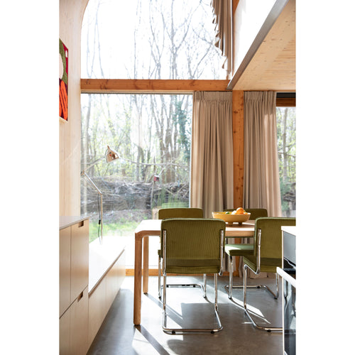 Zuiver Ridge Rib Eetkamerstoelen  Groen - Set van 2 - vtwonen shop