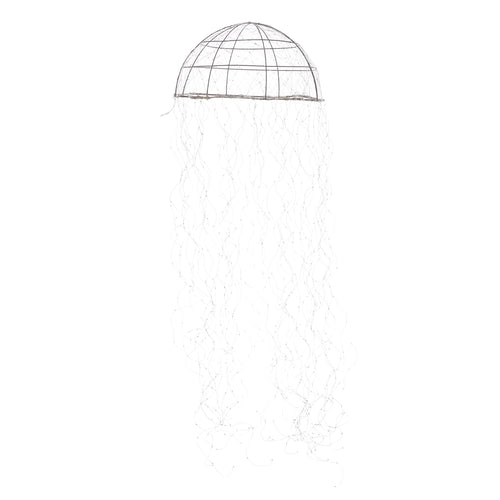 Luca Lighting Kroonluchter Kwal met Warm Witte LED Verlichting - H150 x Ø45 cm - Zilver - vtwonen shop