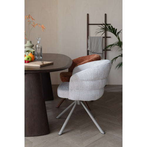 Housecraft Living Marjolein Eetkamerstoelen Armleuning Beige - Set van 2