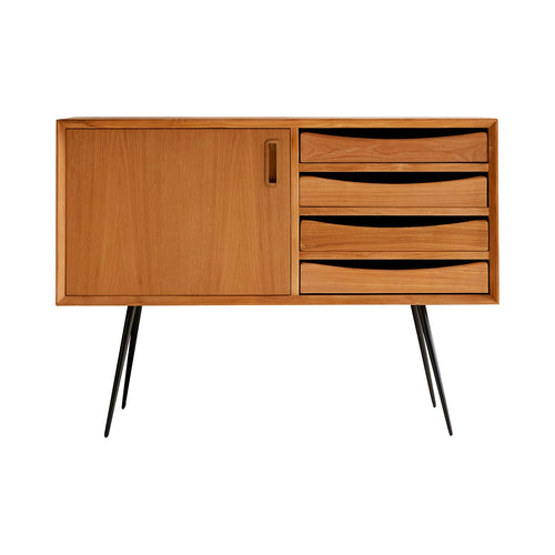 Tikamoon Mahoniehouten dressoir 100 cm - Naturel