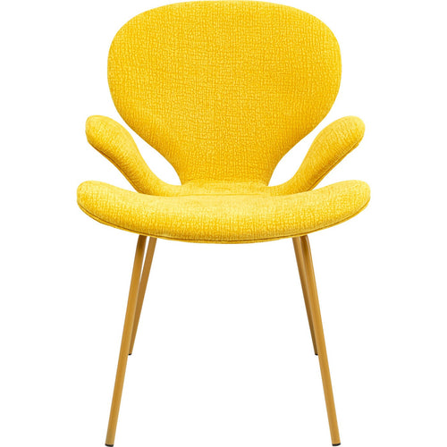 Kare Design Stoel met armleuningen Soft Blossom geel