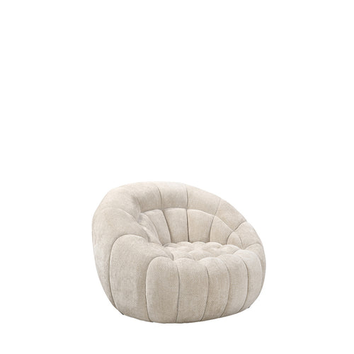LABEL51 Fauteuil Cloud - Naturel Stof - Draaibaar