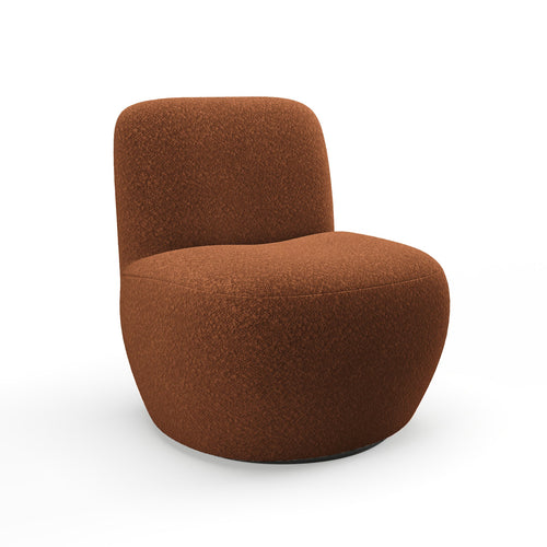 Sia Home - Fauteuil JENA - Bouclette stof - Terracotta - 64cm - vtwonen shop