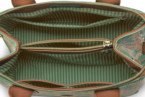 Pip Studio - Fia Handtas Dames - Jabali - Groen - 26.5x14x22cm - vtwonen shop