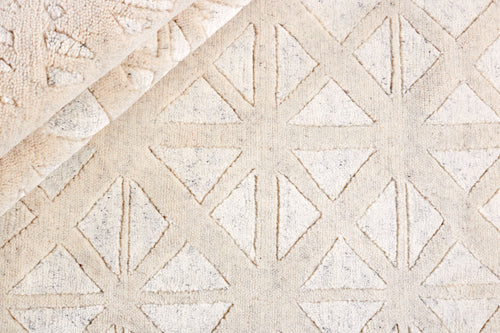 Vloerkleed MOMO Rugs Shangri La White Mosaik 250x350 cm