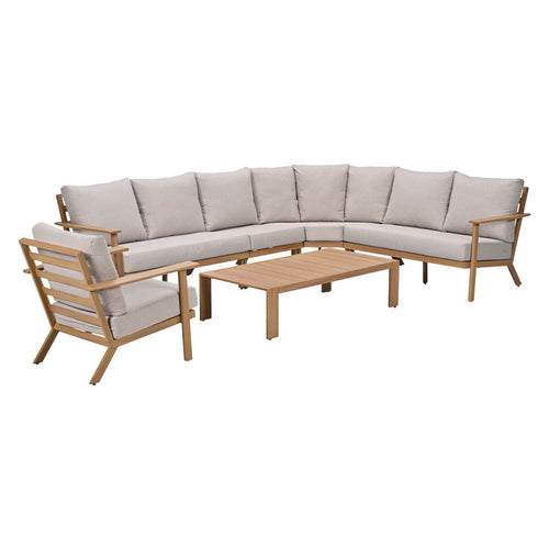 Garden Impressions Loungeset Ariana 6-delig - light teak look