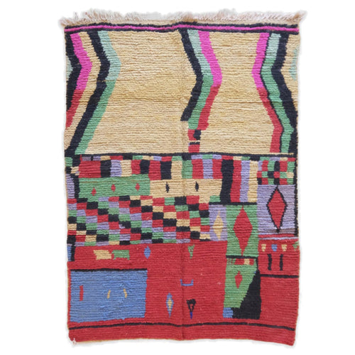 AFK Living vloerkleed Berber - handgemaakt - Wol - 175 x 247 cm