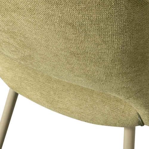 WOOOD Jenny Eetkamerstoel - Polyester - Sage - 80x58x58 - vtwonen shop