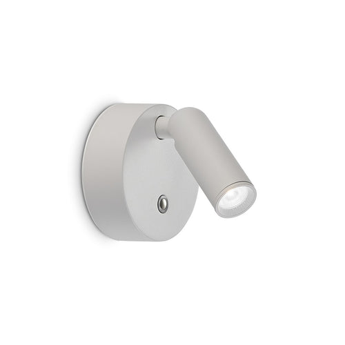 Ideal Lux BEAN Oplaadbare ronde leeswandlamp, wit, 1x LED 200lm 3000K, dimbaar